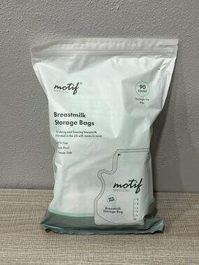 Motif Medical Breast Milk Storage Bags 90 Count 8oz BPA Free Freezer Safe NEW